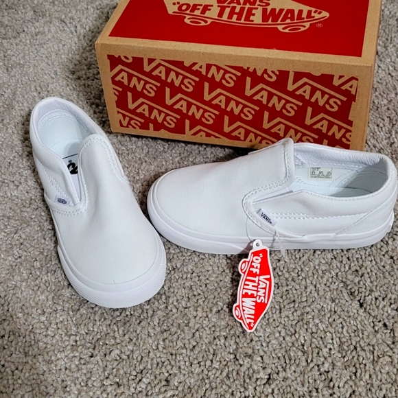 Vans Classic Slip-on White Unisex-**NEW** - Picture 1 of 5